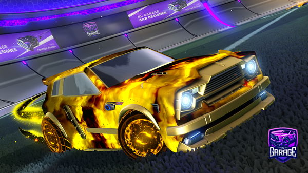 A Rocket League car design from water09xd
