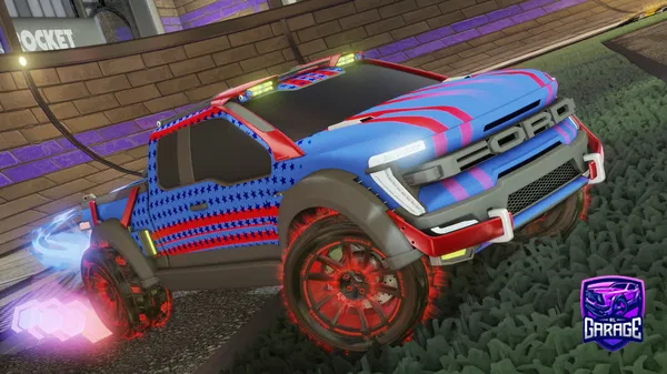 A Rocket League car design from Mitoka_on60FPS
