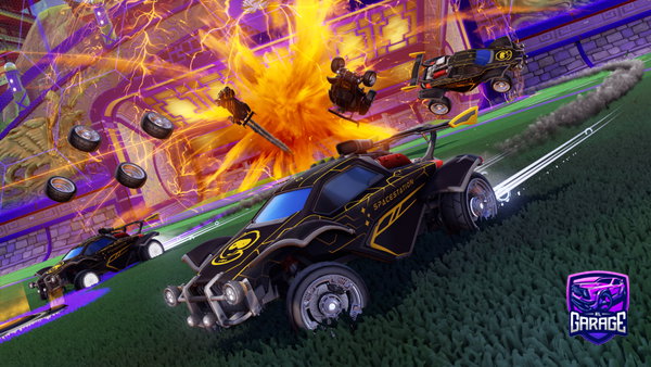 A Rocket League car design from Goldkargashik