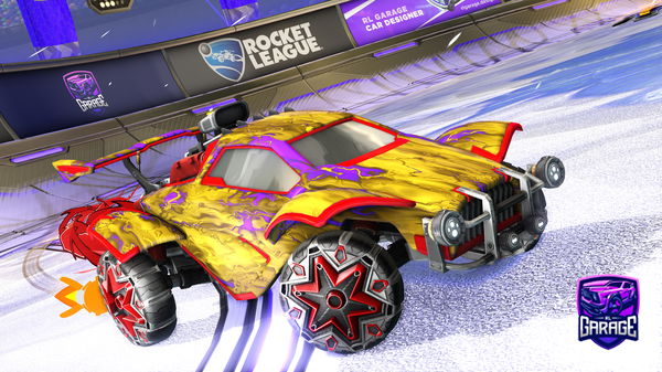 A Rocket League car design from plusPro718