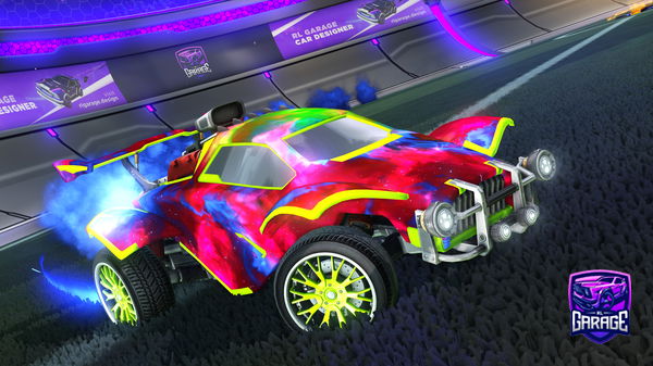A Rocket League car design from Pankumi