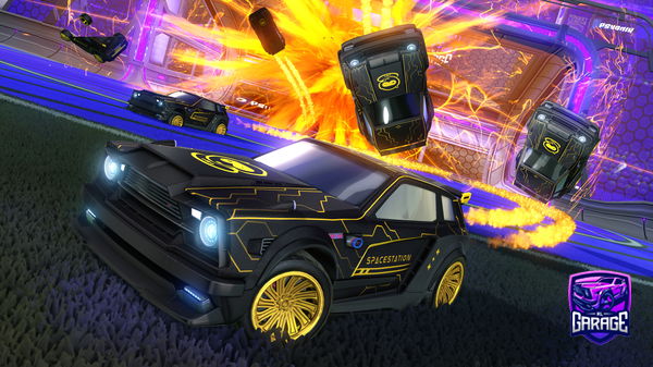 A Rocket League car design from kixini
