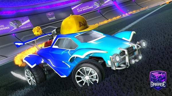 A Rocket League car design from MiloPlaysRumble