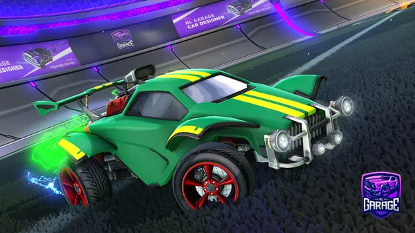 A Rocket League car design from _Racc_