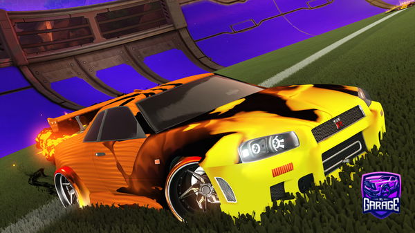 A Rocket League car design from BarrX2