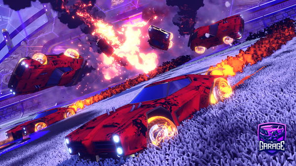 A Rocket League car design from Skullitzi