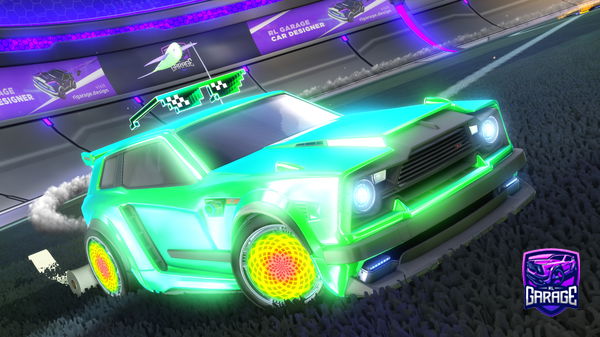 A Rocket League car design from Triangle_2022