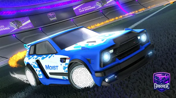 A Rocket League car design from Verrkami