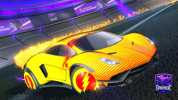 A Rocket League car design from Redninja2117