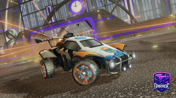 A Rocket League car design from -Mouni-