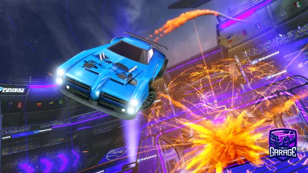 A Rocket League car design from Vesuff