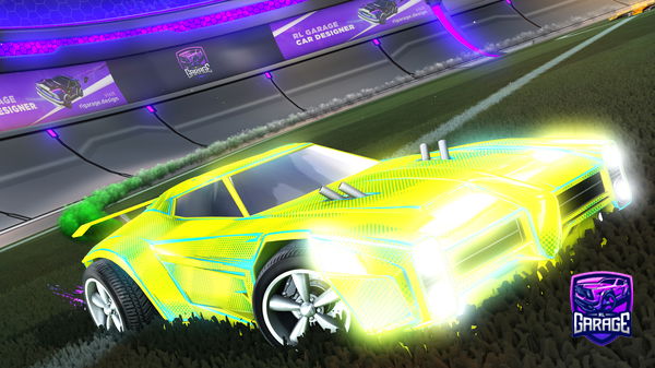 A Rocket League car design from PareBrize