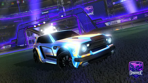 A Rocket League car design from Flash_RCR