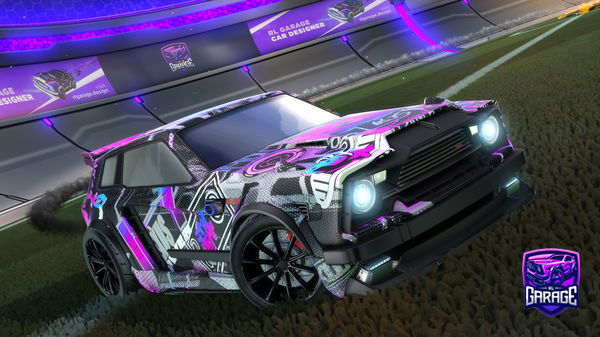 A Rocket League car design from hellodarcy