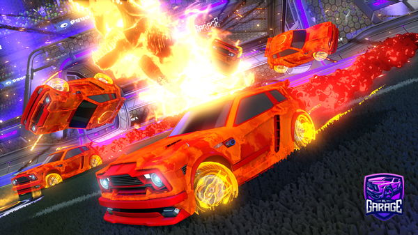 A Rocket League car design from hugzcrii