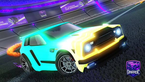 A Rocket League car design from Thets02