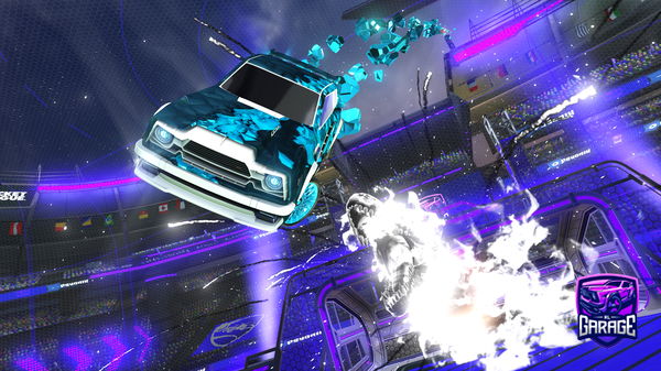 A Rocket League car design from FUNCaerske