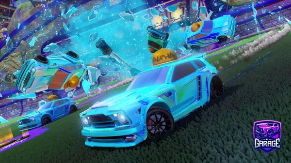 A Rocket League car design from Eggygeek