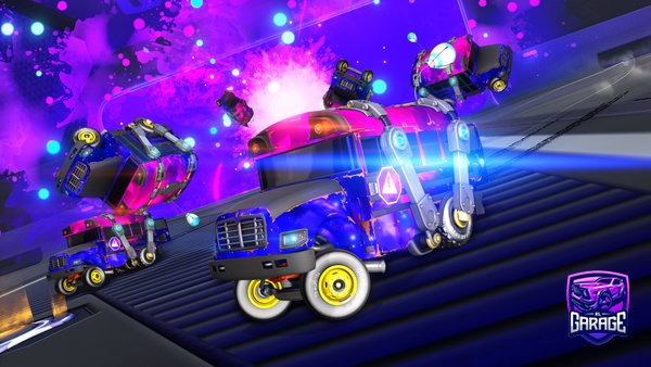 A Rocket League car design from Vr-fishy