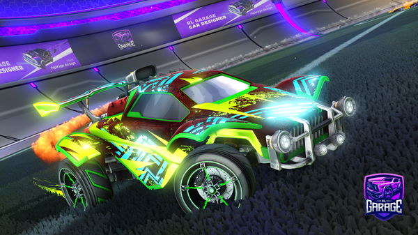 A Rocket League car design from Wohulo