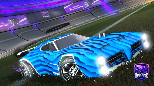 A Rocket League car design from Clover0nGfuel