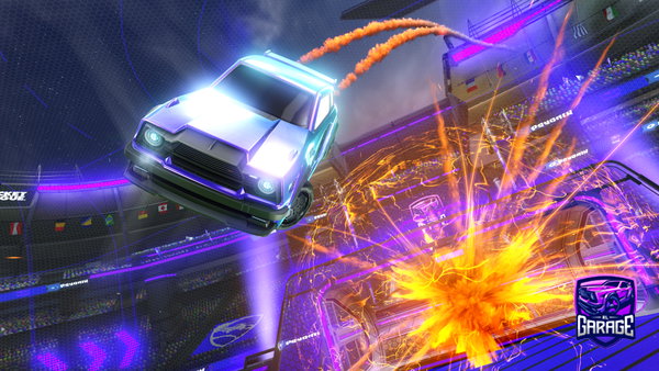 A Rocket League car design from Stickyant
