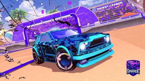 A Rocket League car design from Vinetangler