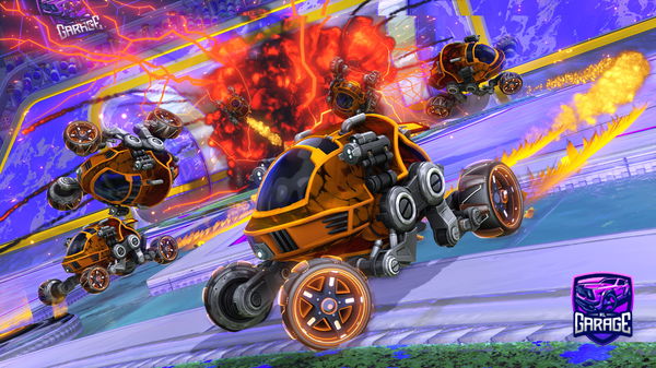 A Rocket League car design from Wafflekig