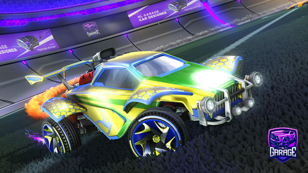 A Rocket League car design from Gurrrrrra07