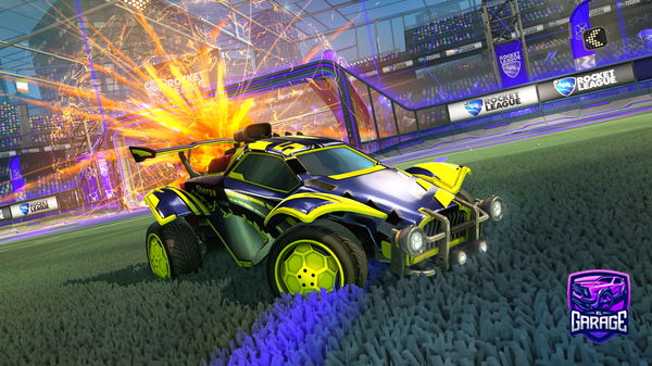 A Rocket League car design from goobd
