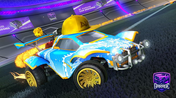 A Rocket League car design from mebeking