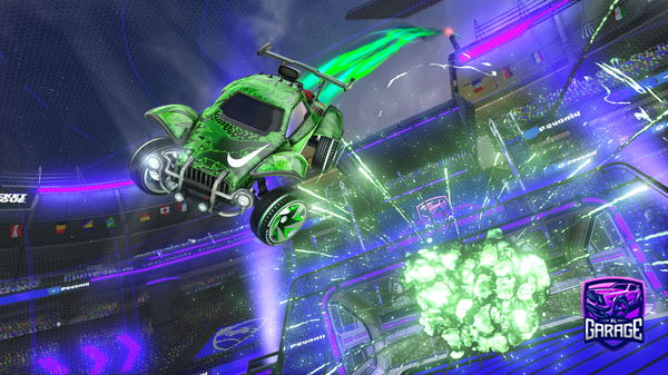 A Rocket League car design from preztigebubz