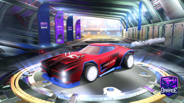 A Rocket League car design from pink-blob13