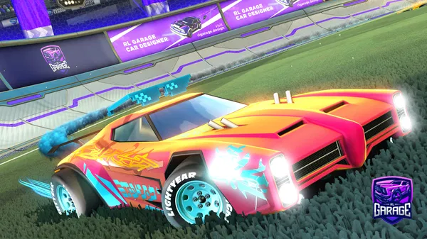 A Rocket League car design from boosted497