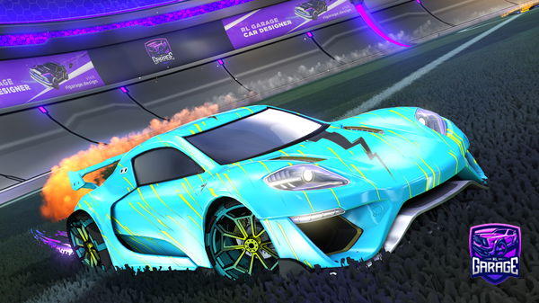 A Rocket League car design from BANANA165