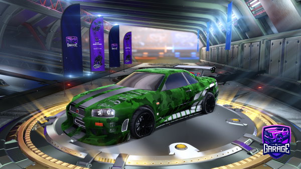 A Rocket League car design from Hmubens