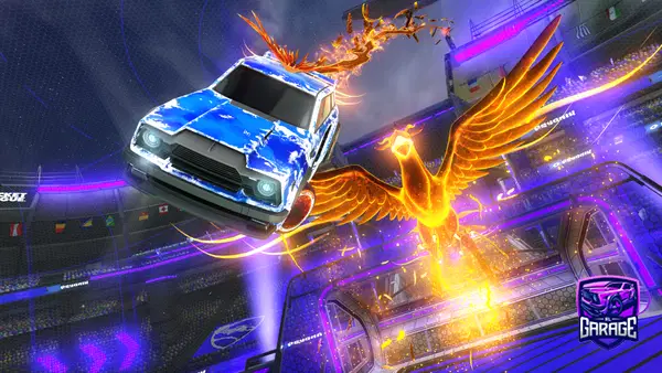 A Rocket League car design from Elpunketo
