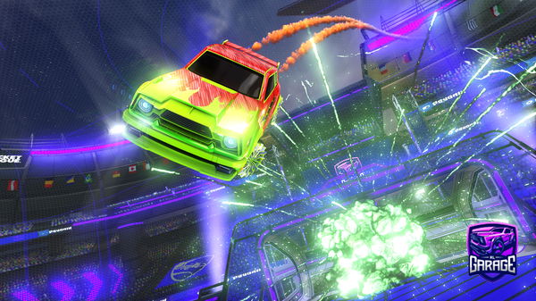 A Rocket League car design from Dingadanga2