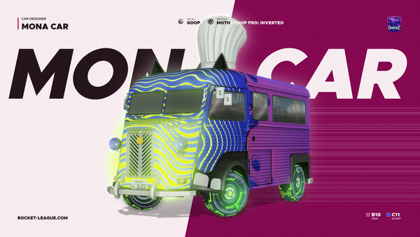 A Rocket League car design from Hazdog1000