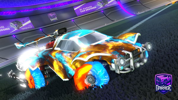 A Rocket League car design from Gabbosplesh