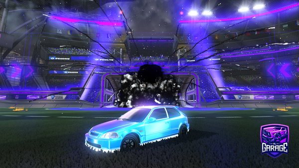 A Rocket League car design from Dragoncitow