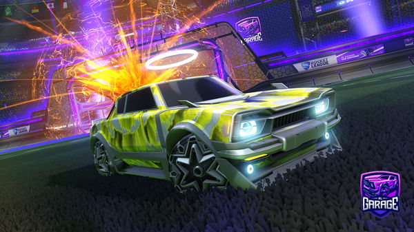 A Rocket League car design from blvto