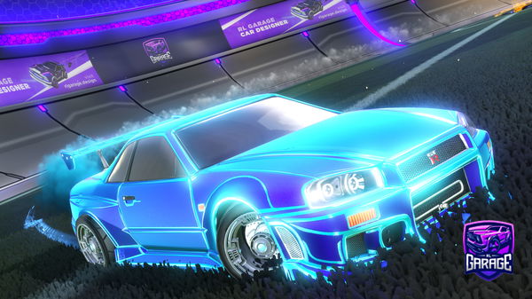 A Rocket League car design from Again_osk