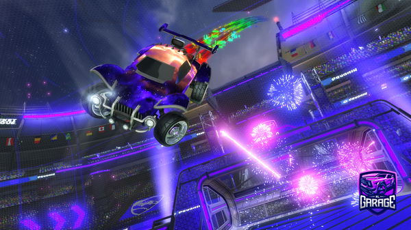 A Rocket League car design from yyyyyuuii