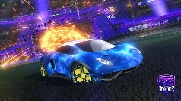 A Rocket League car design from FmxSlider360