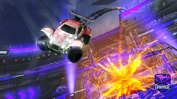 A Rocket League car design from paperzrl