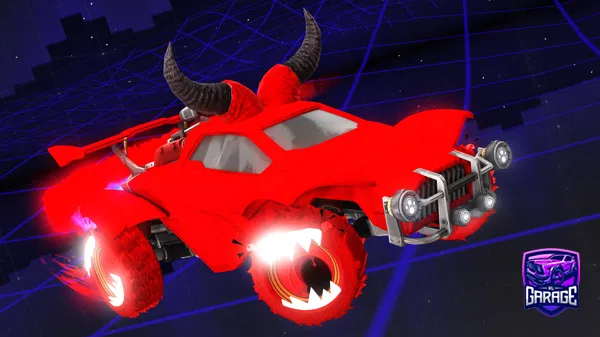 A Rocket League car design from Blacknight8400