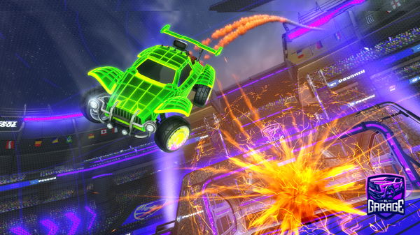 A Rocket League car design from Fushii___