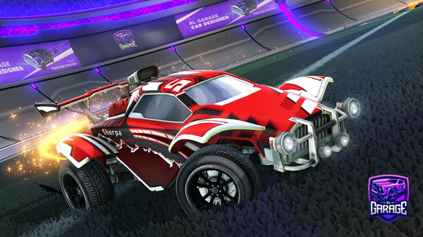 A Rocket League car design from XxDuphyxX