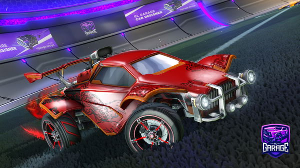 A Rocket League car design from candychef101